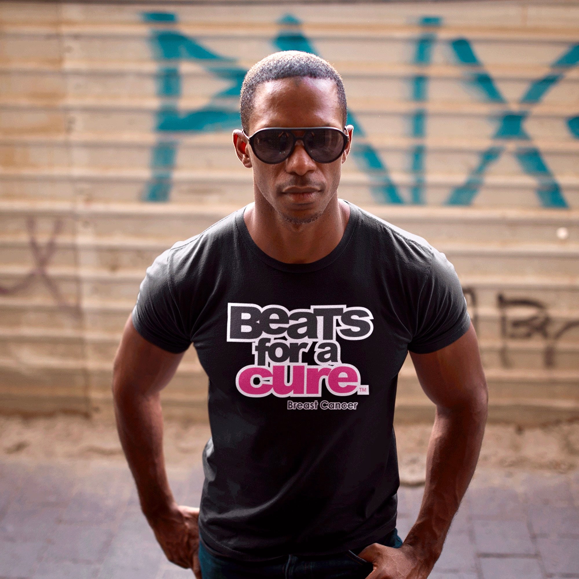 BEATS FOR A CURE - Premium Unisex T-Shirt - Beats 4 Hope