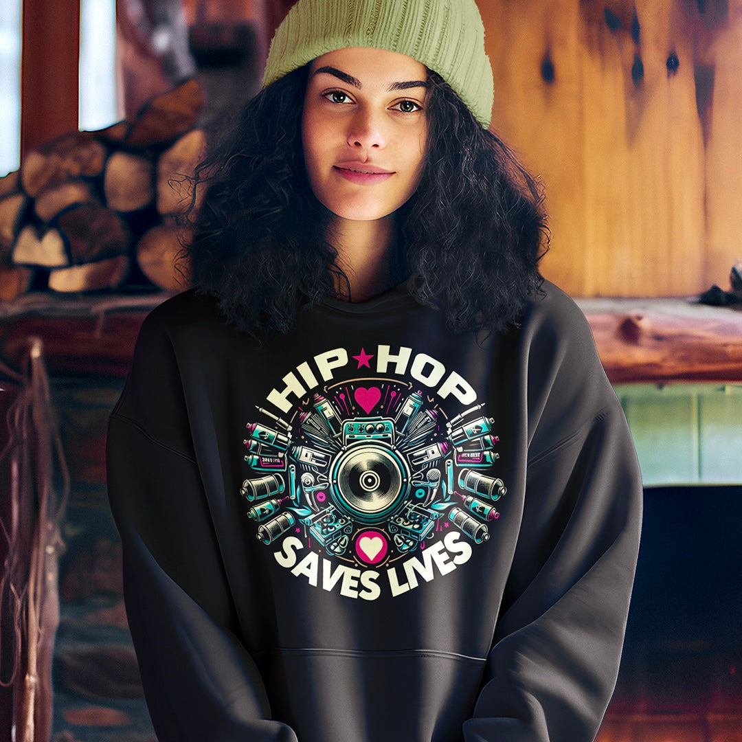 HIP HOP SAVES LIVES - GRAFFITI Hoodie - Beats 4 Hope