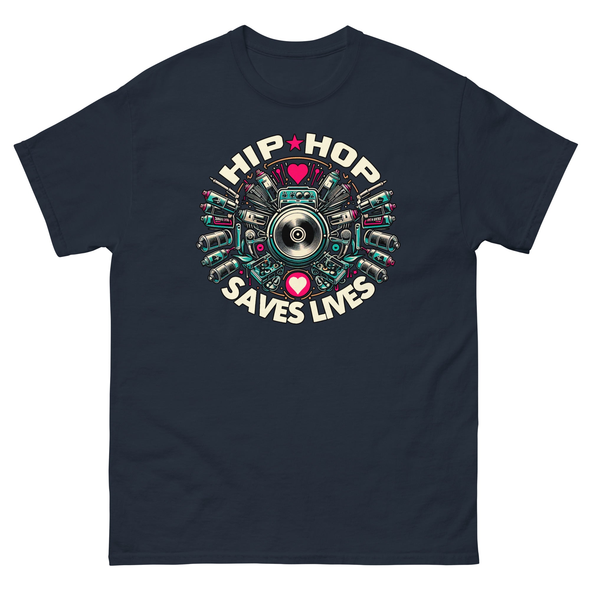 HIP HOP SAVES LIVES - Graffiti Men's T-Shirt - Beats 4 Hope