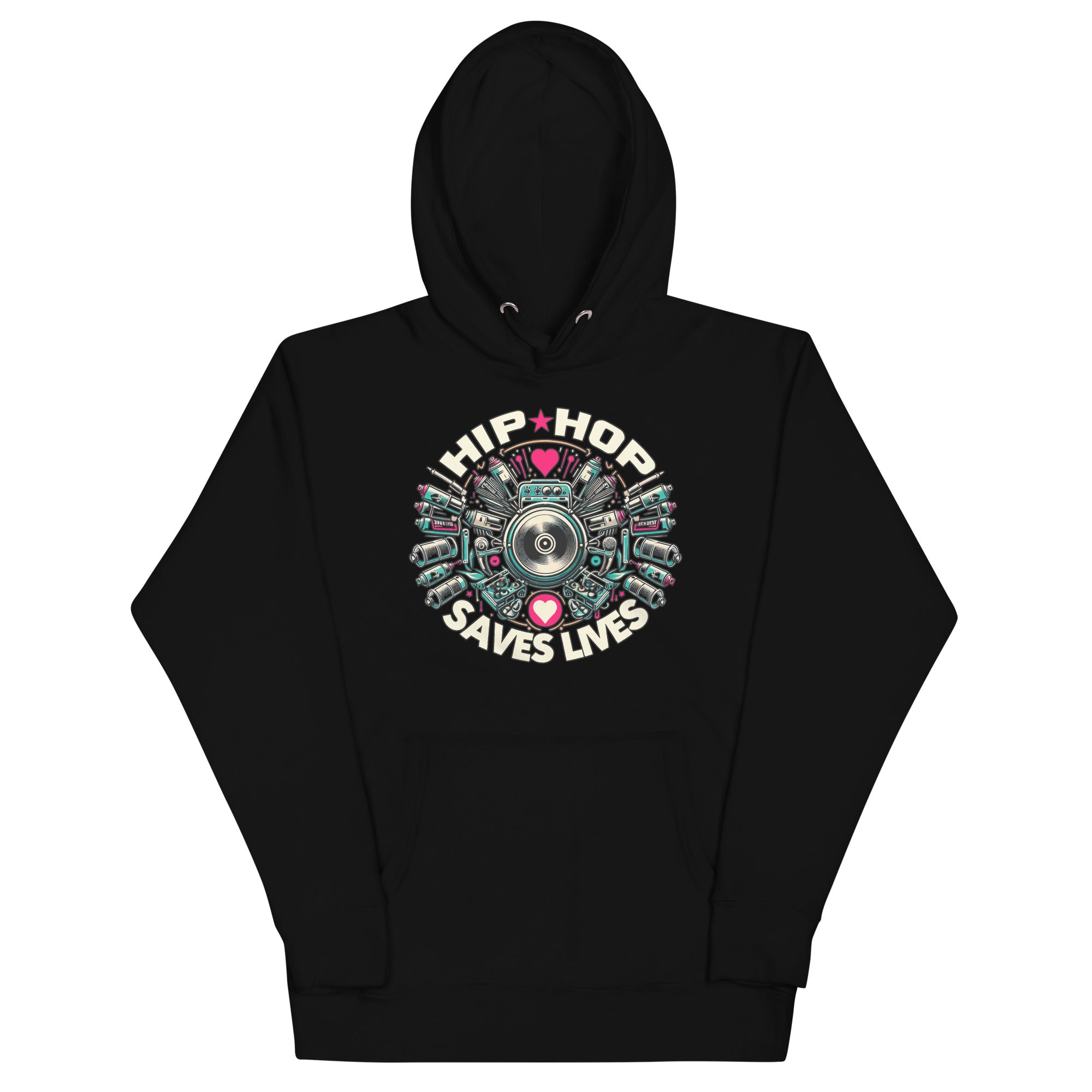 HIP HOP SAVES LIVES - GRAFFITI Hoodie - Beats 4 Hope