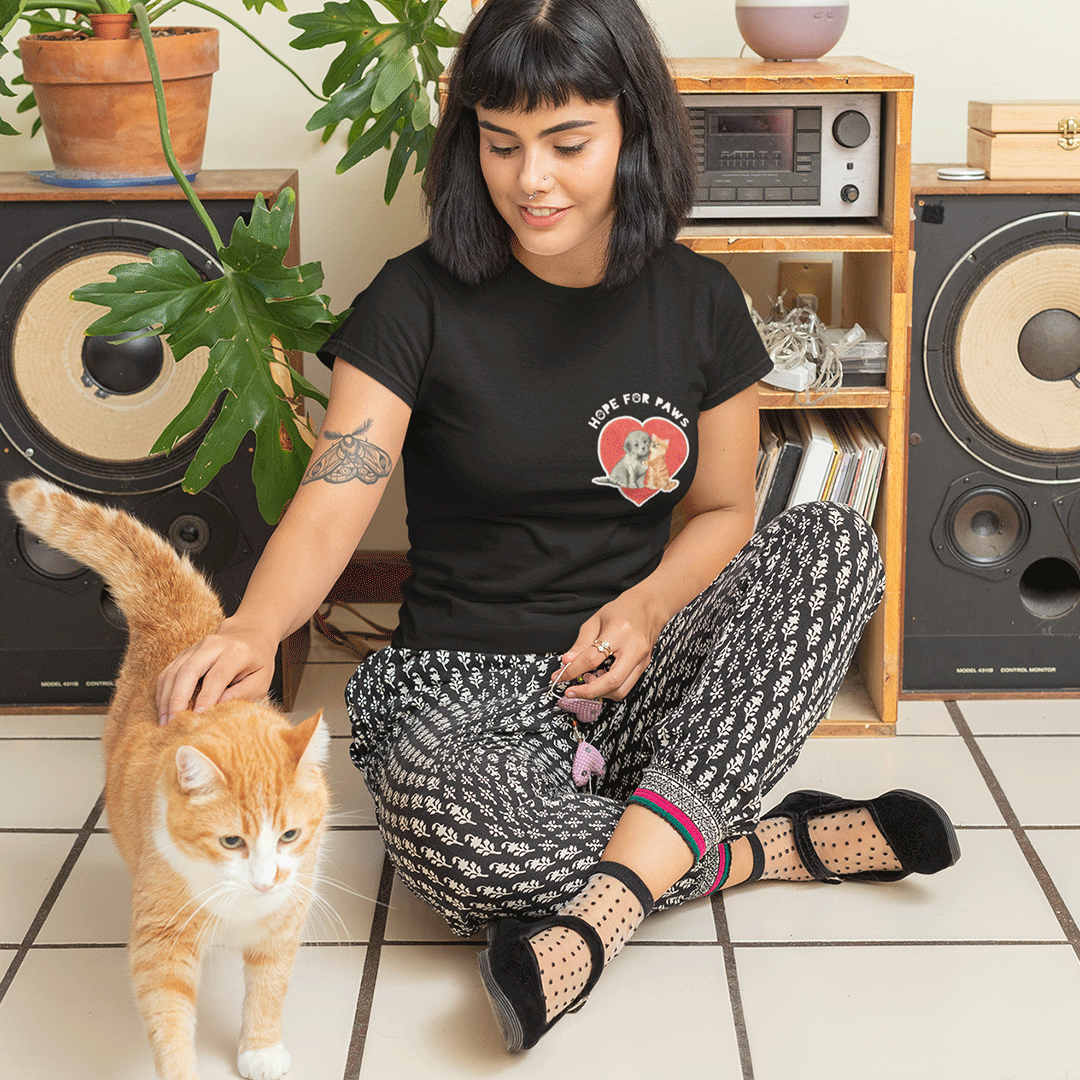 HOPE FOR PAWS -  Unisex T-Shirt - Artwork by Aarna Sharma - Beats 4 Hope