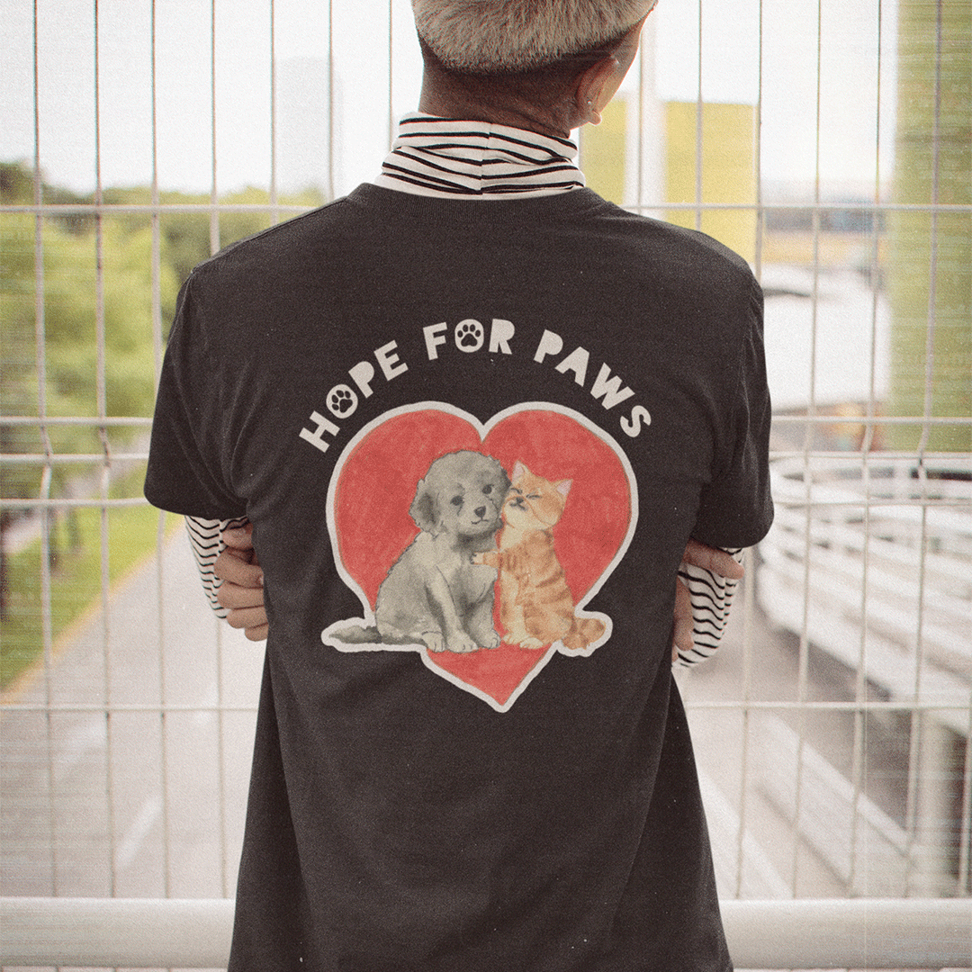 HOPE FOR PAWS – Men's Relaxed T‑Shirt - Beats 4 Hope