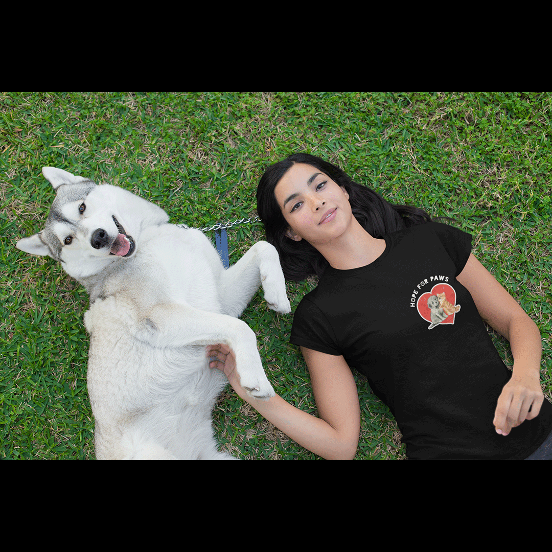 HOPE FOR PAWS - Women's Relaxed T-Shirt - Beats 4 Hope