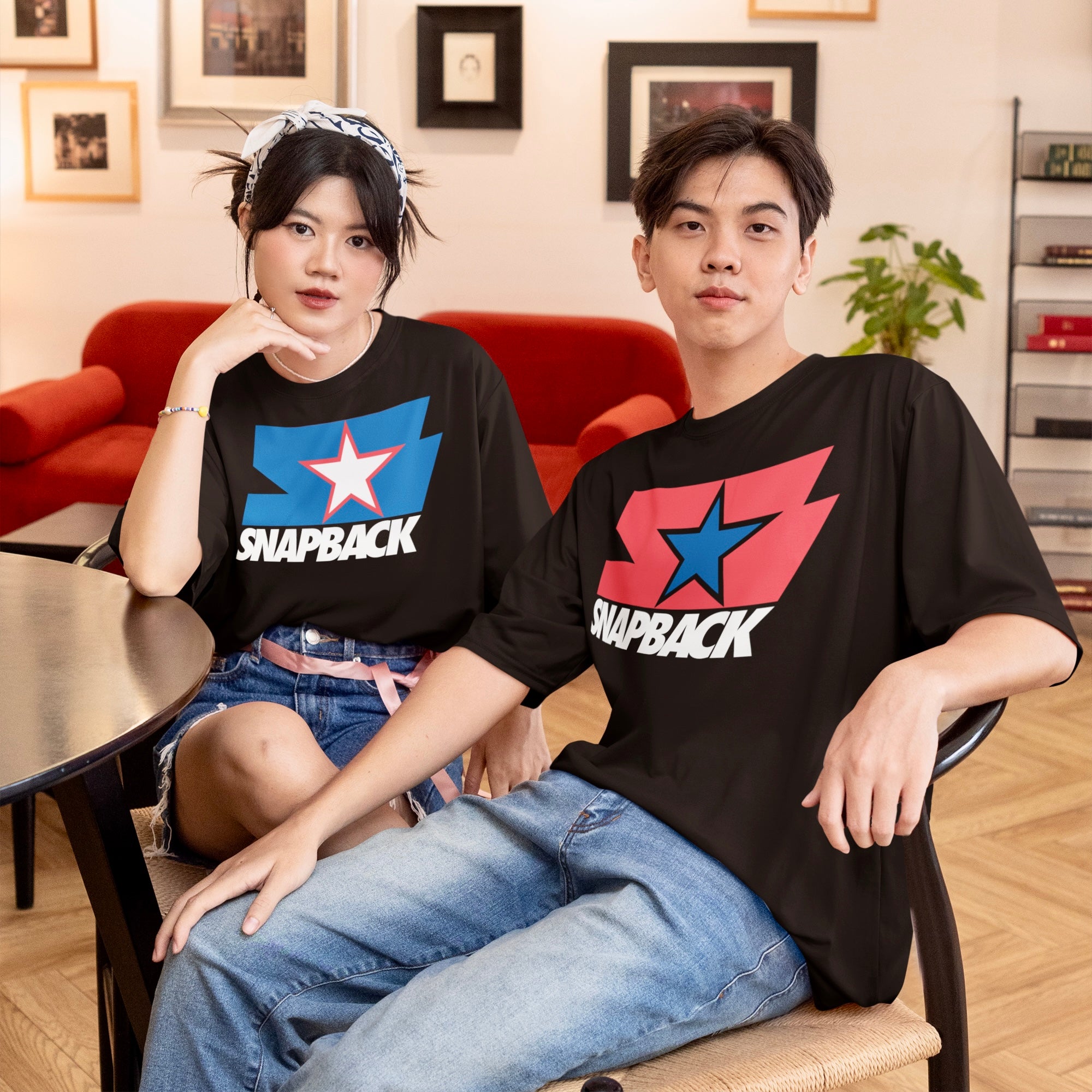 SNAPBACK BLUE STAR Men's T-Shirt - Beats 4 Hope