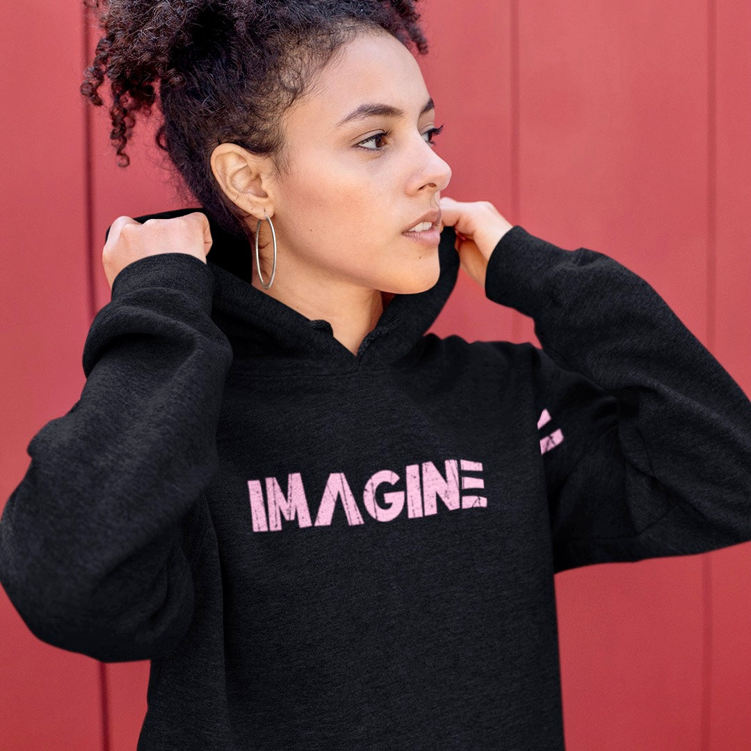 IMAGINE - Pink Unisex Hoodie - Beats 4 Hope