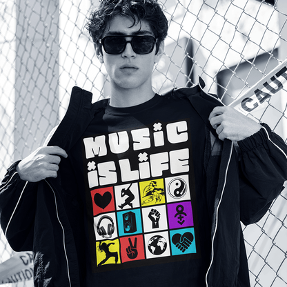 MUSIC IS LIFE  Unisex T-Shirt - Beats 4 Hope