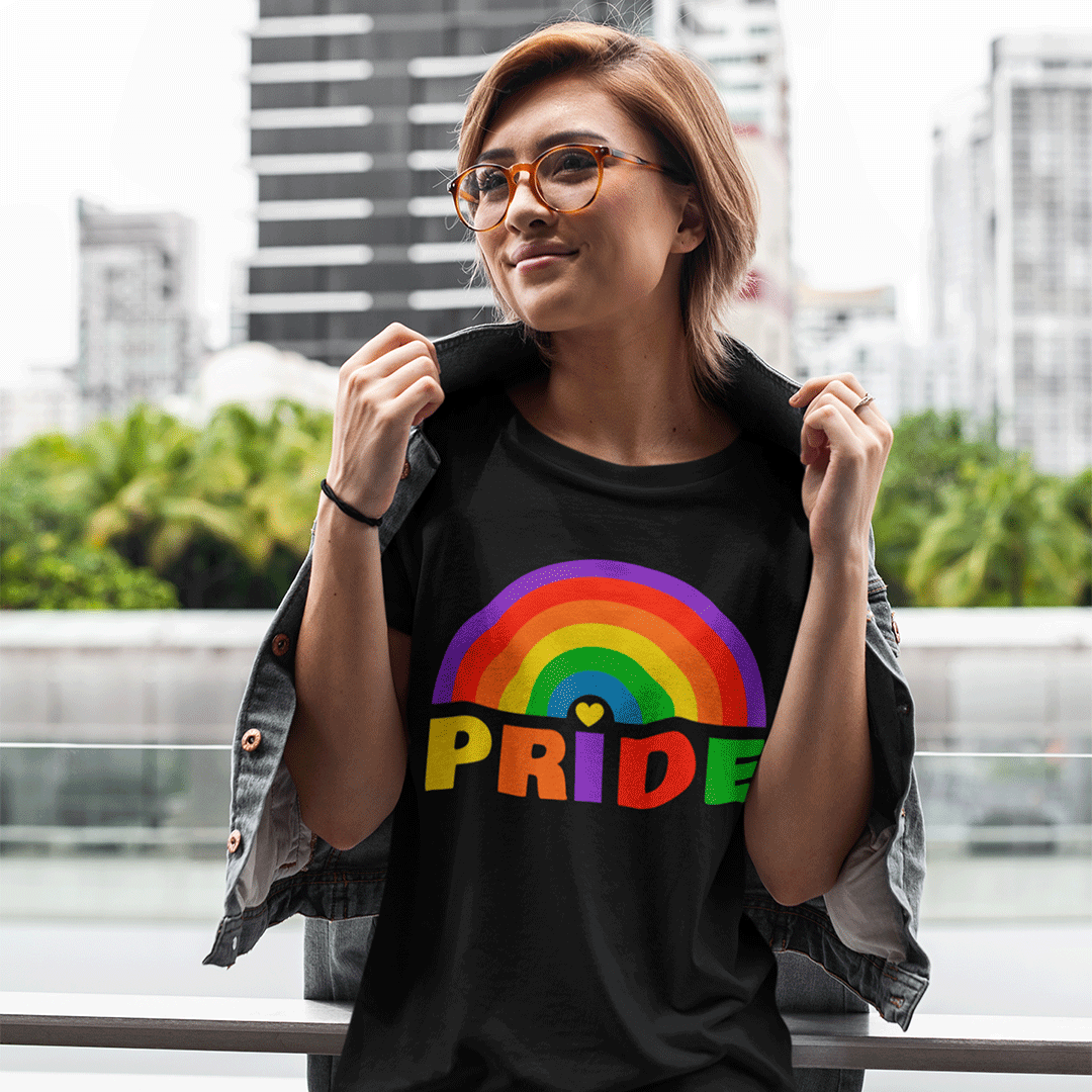 PRIDE WITH LOVE - Unisex organic mid-light t-shirt - Beats 4 Hope
