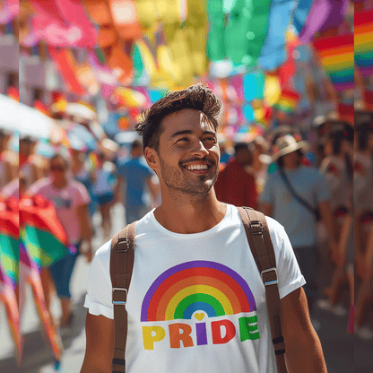 PRIDE WITH LOVE - Unisex organic mid-light t-shirt - Beats 4 Hope