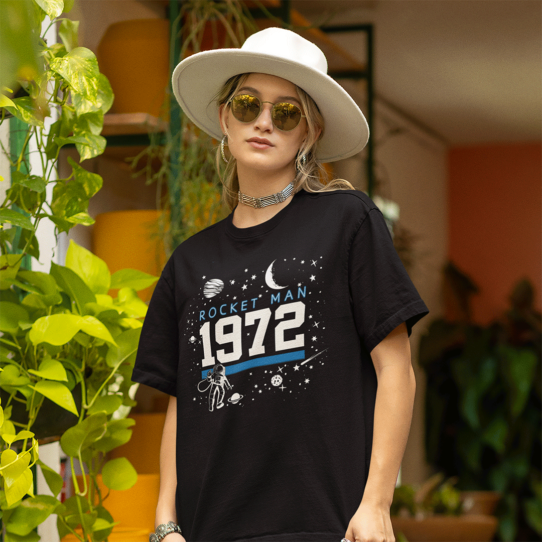 ROCKET MAN 1972  Men's T-Shirt - Beats 4 Hope