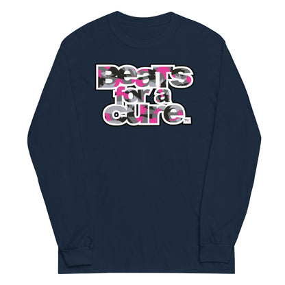 Beats For A Cure Camo Long Sleeve Shirt - Navy / S - Navy / M - Navy / L - Navy / XL - Navy / 2XL - Navy / 3XL - Navy / 4XL