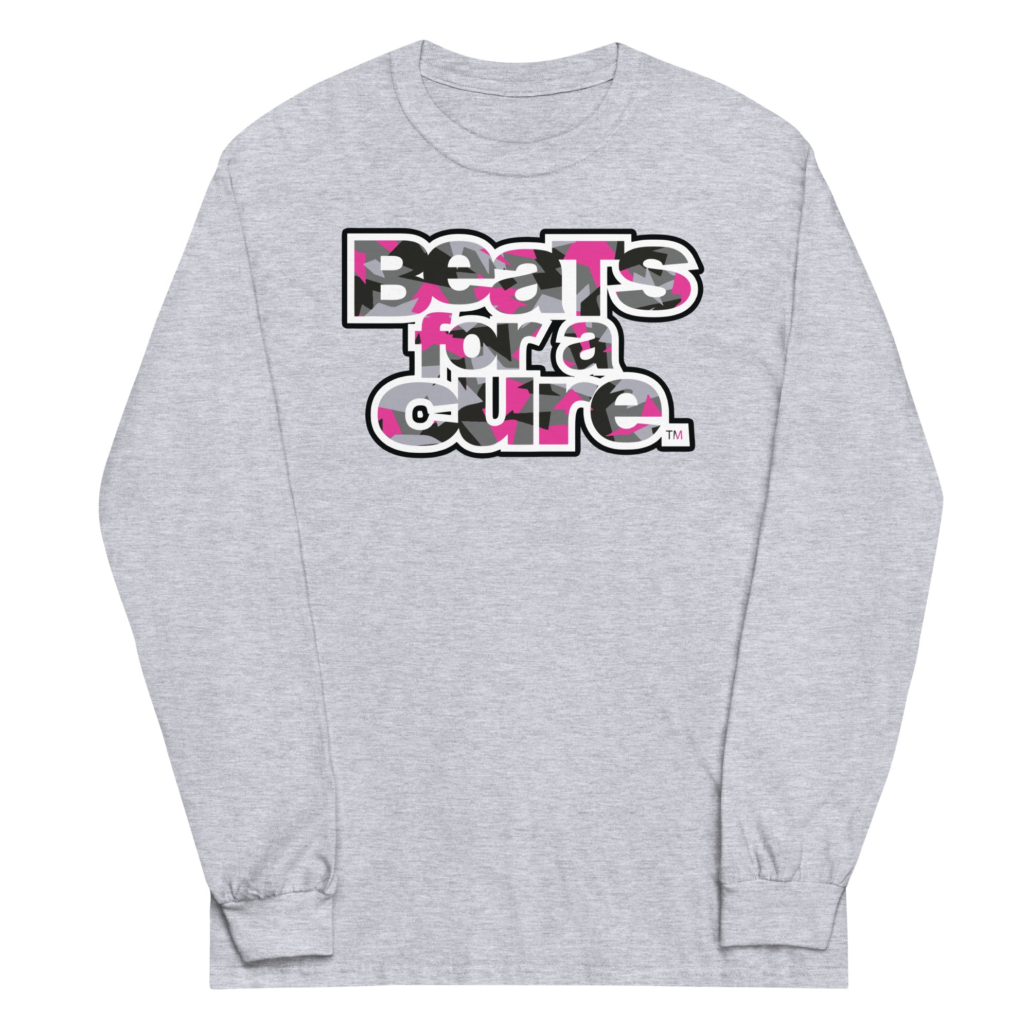 Beats For A Cure Camo Long Sleeve Shirt - Sport Grey / S - Sport Grey / M - Sport Grey / L - Sport Grey / XL - Sport Grey / 2XL - Sport Grey / 3XL - Sport Grey / 4XL