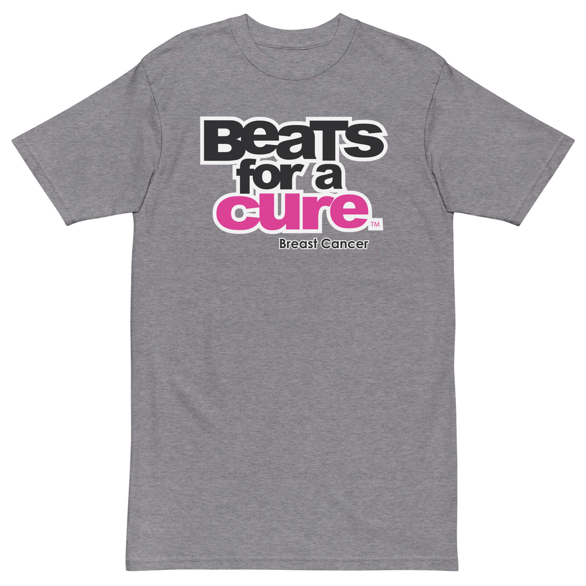 light gray Beats For A Cure Logo tea 