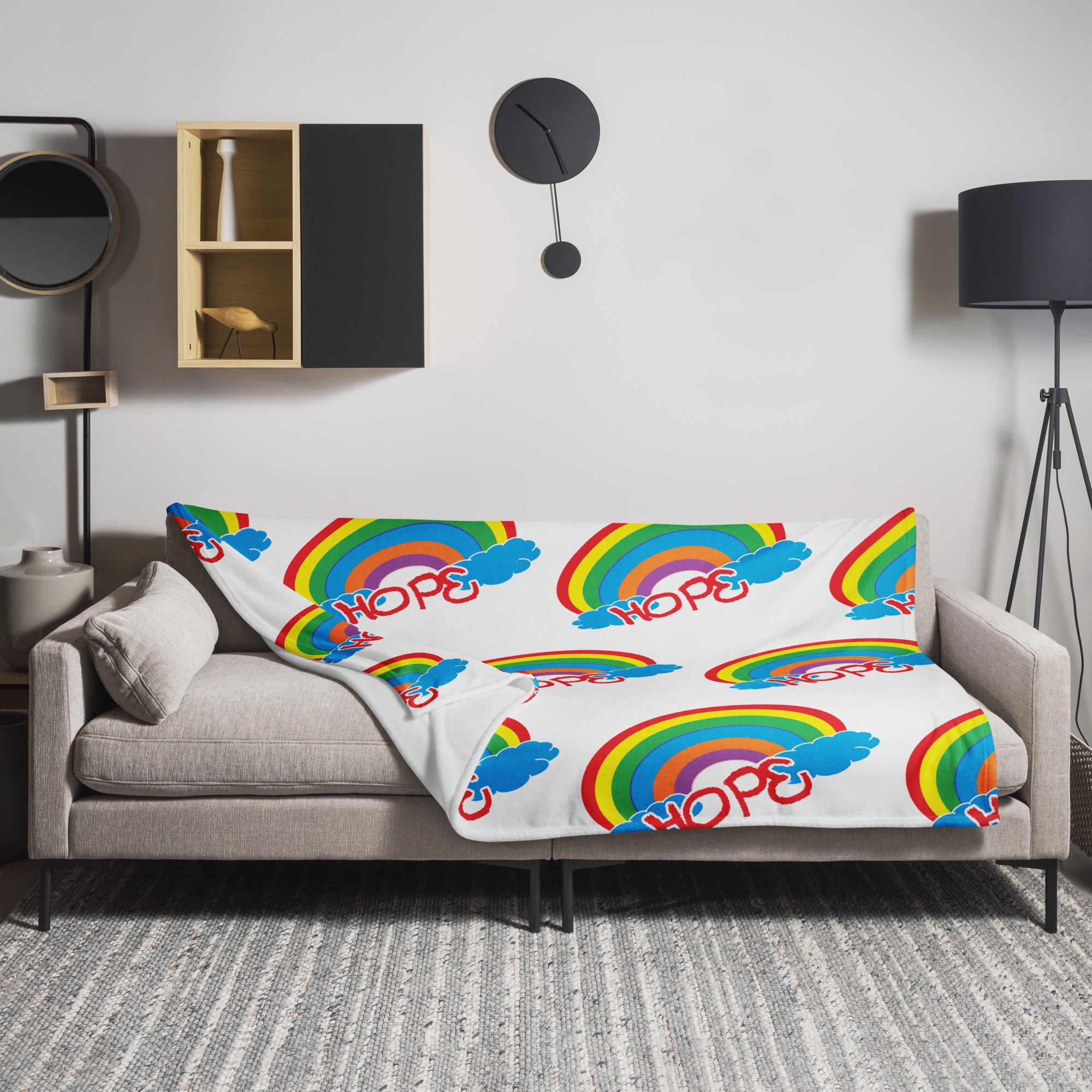 Hope Rainbow Throw Blanket - Beats 4 Hope
