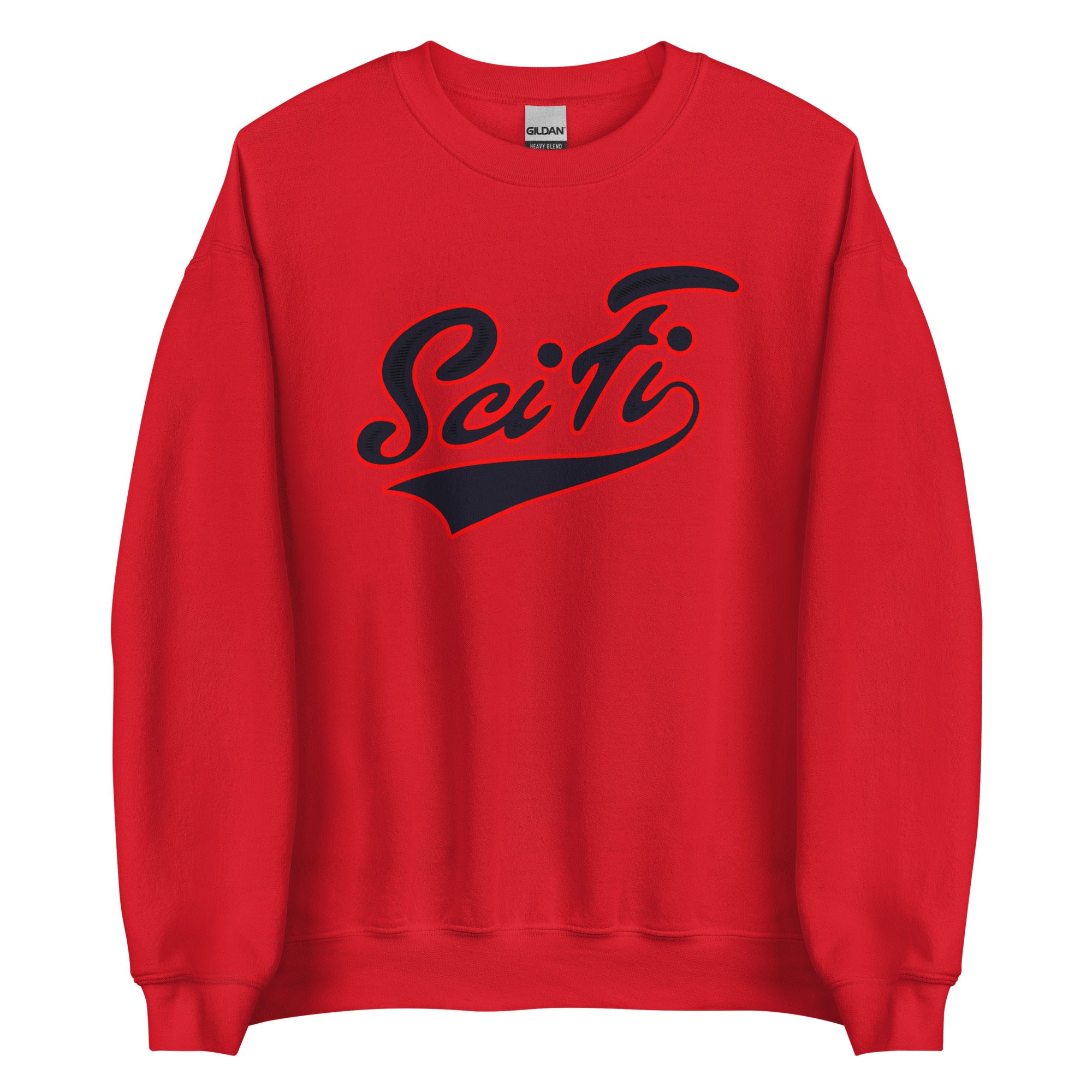 Executive Sci-Fi Unisex Sweatshirt - Red / S - Red / M - Red / L - Red / XL - Red / 2XL - Red / 3XL - Red / 4XL - Red / 5XL