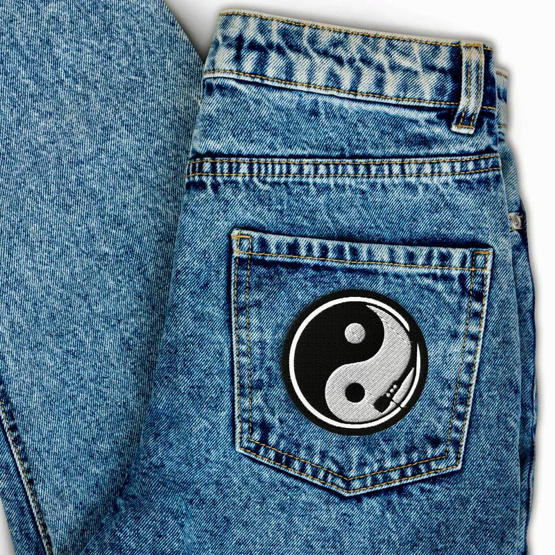 Yin Yang Embroidered DJ Patch